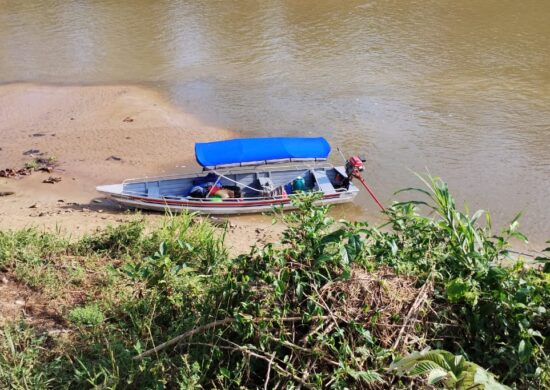 Seca em Envirá, na Calha do Juruá - Foto: Defesa Civil