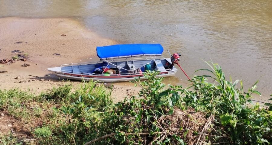 Seca em Envirá, na Calha do Juruá - Foto: Defesa Civil