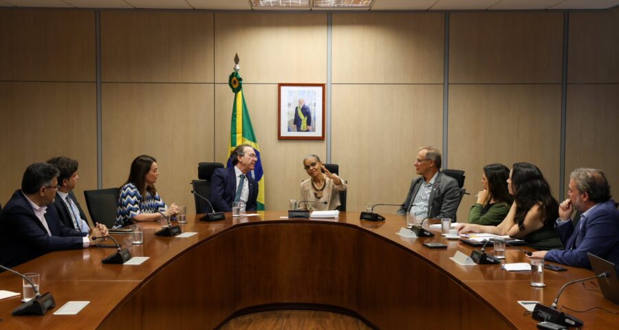 Ministra Marina Silva durante reunião com o presidente do Sebrae, Décio Lima e a diretoria da entidade - Foto: ASCOM/MMA