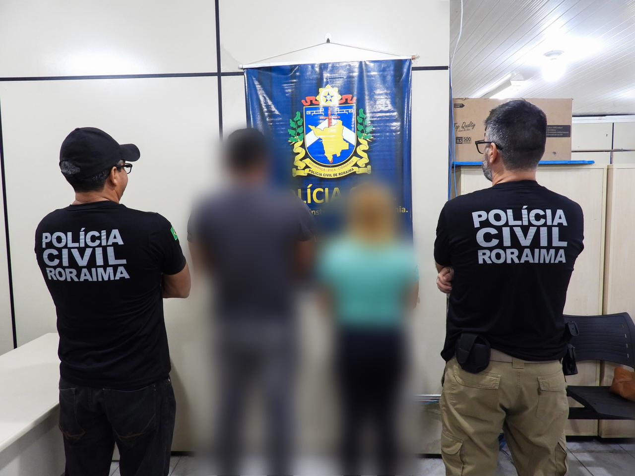 Casal responsável pela morte de mulher em clínica clandestina preso durante Operação St. Thomas - Foto: PC-RR/Divulgação