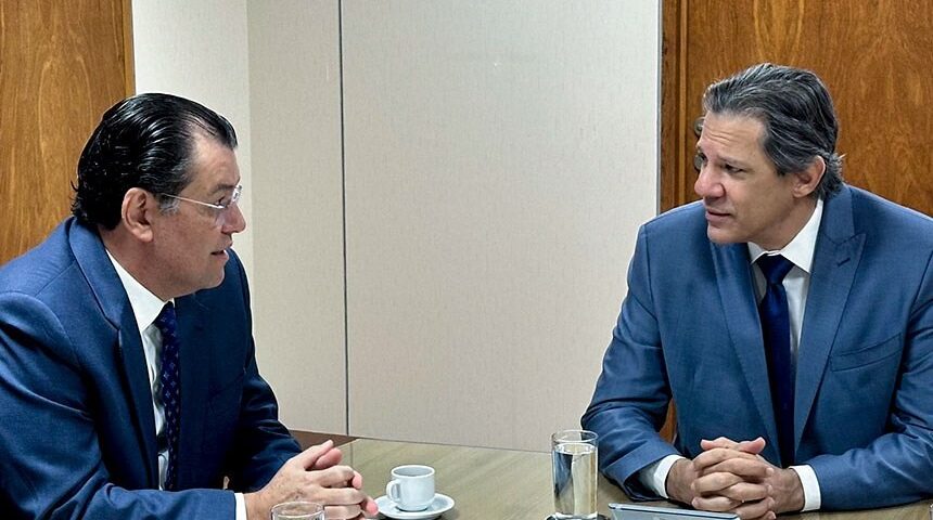 Eduardo Braga e ministro da Fazenda, Fernando Haddad