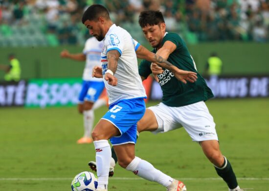 Partida entre Goiás e Bahia, válida pelo campeonato brasileiro série A, na Cidade de Aparecida de Goiânia, estado de Goiás, neste sábado (7) - Foto: Carlos Costa/Futura Press/Futura Press/Estadão Conteúdo