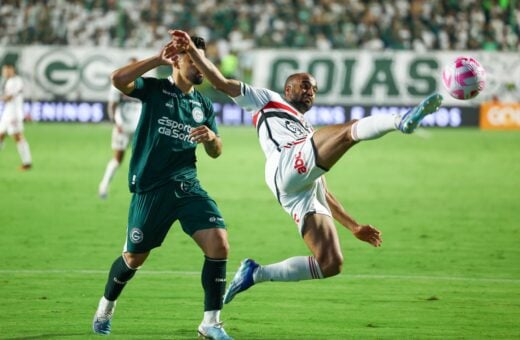 Goiás vence o São Paulo (SP), em partida valida pela 27ª rodada do Campeonato Brasileiro da Série A de 2023, nesta quarta-feira (18) - Foto: Lidiana Matos/Agência F8/Agência Estado