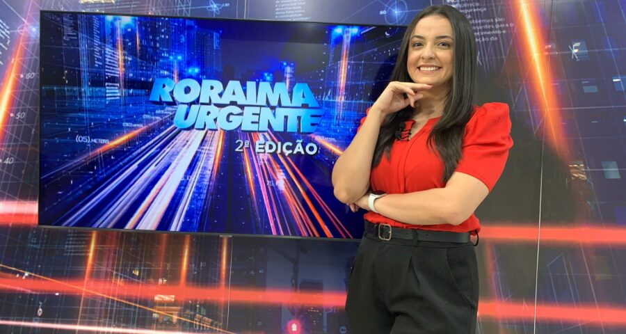 O Roraima Urgente desta segunda-feira, 9, foi apresentado por Jussara Beserra - Foto: Reprodução/Band Roraima