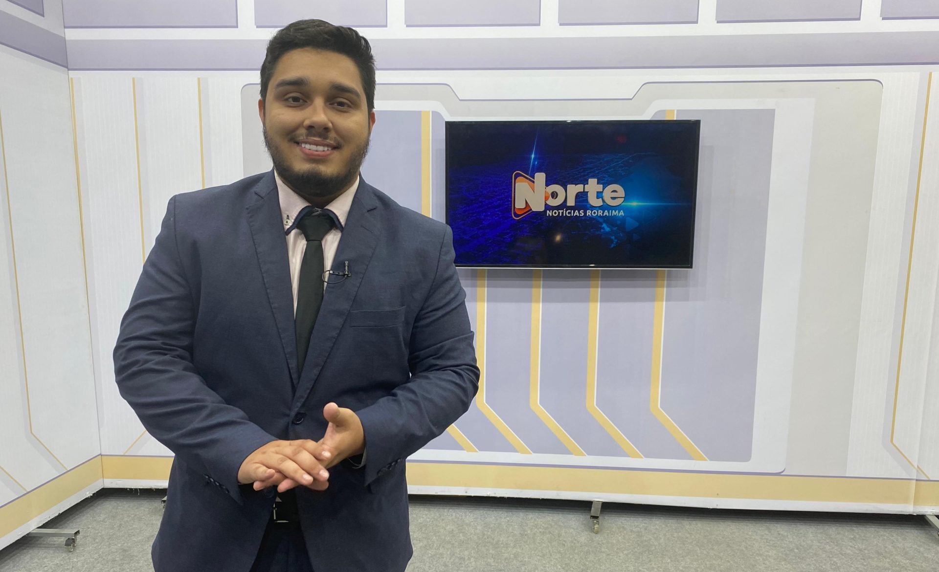 O jornal Norte Notícias é apresentado pelo Jhonatas Souza – Reprodução/TV Norte Boa Vista