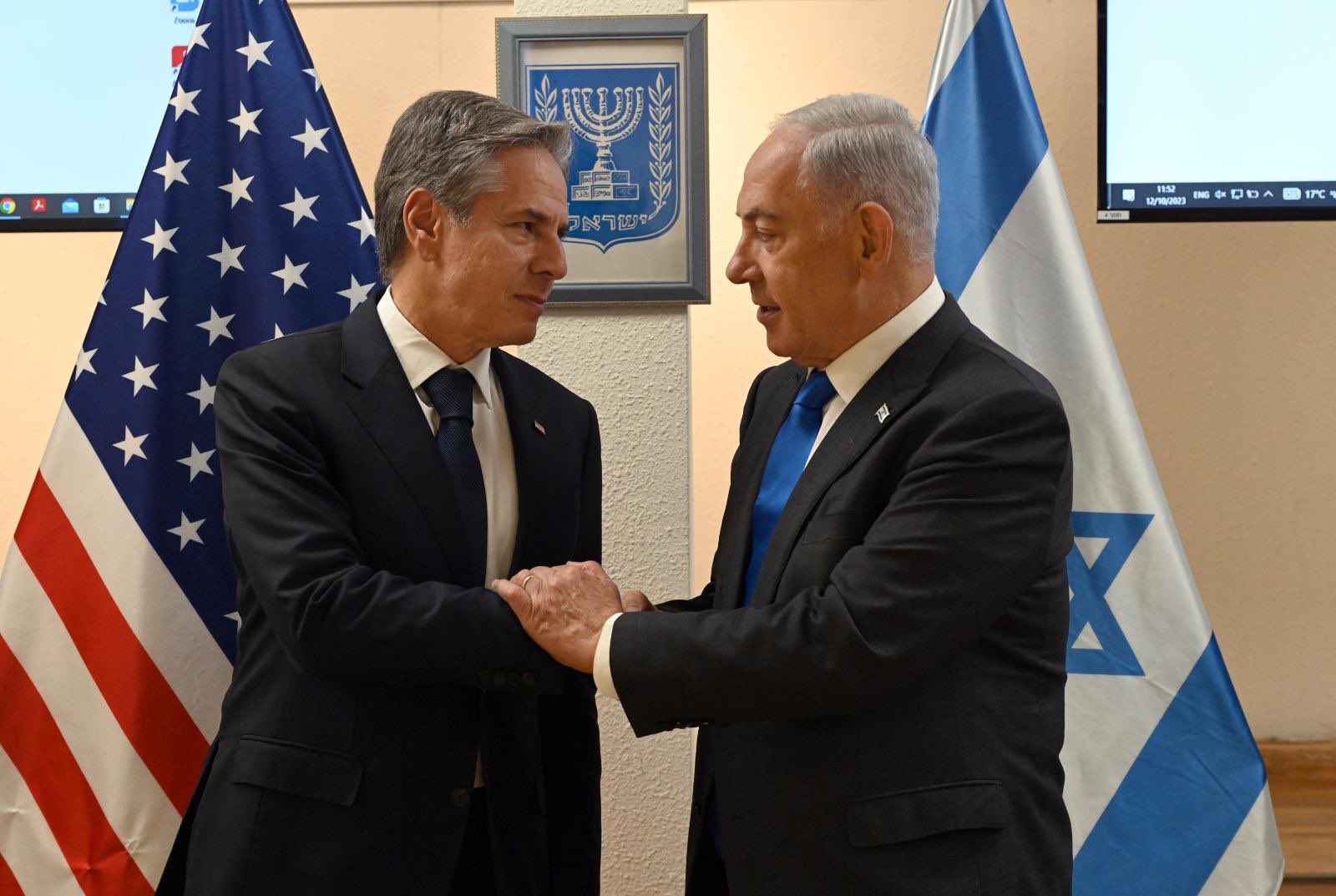 Netanyahu diz que Hamas será 'esmagado'; Blinken reafirma apoio a Israel