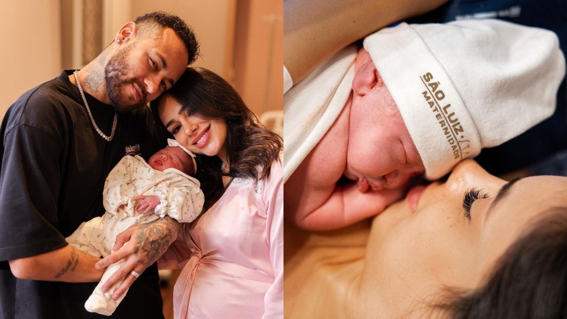 Neymar e Bruna Biancardi postam as primeiras fotos com a filha