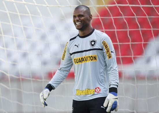 O Ex-goleiro do Botafogo, Jefferson, na época em que atuava pelo clube - Foto: Wagner Meier/AGIF