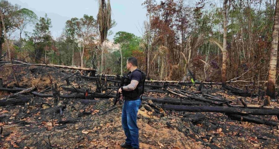 O incêndio criminoso ocorreu no dia 30 de setembro - Foto: Divulgação/PC-AM