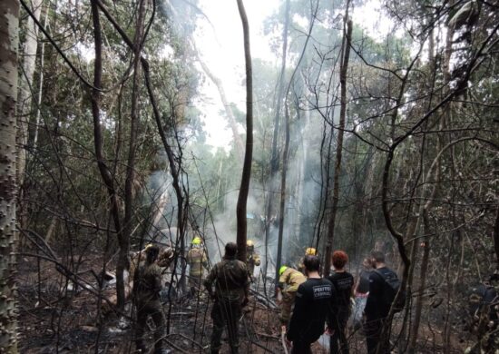 Queda de avião deixou 12 mortos, sendo a maioria de Envira, do Amazonas - Foto: Ascom/PCAC