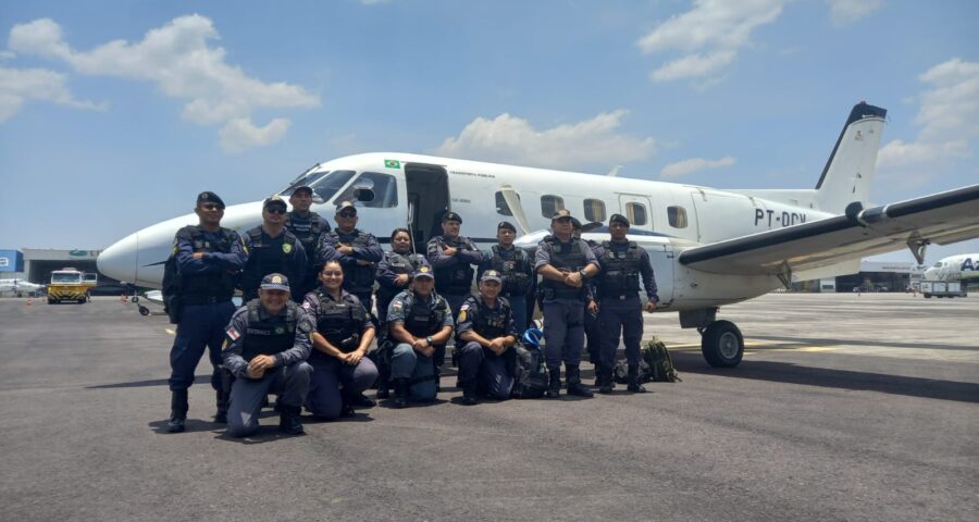 Tropa com 40 policiais militares vai compor o efetivo nas operações no município