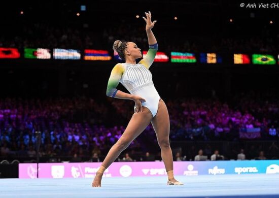 Rebeca Andrade garante vaga na final por equipes de ginástica e nos Jogos Olímpicos de Paris 2024 - Foto: Reprodução/ Instagram @rebecarandrade