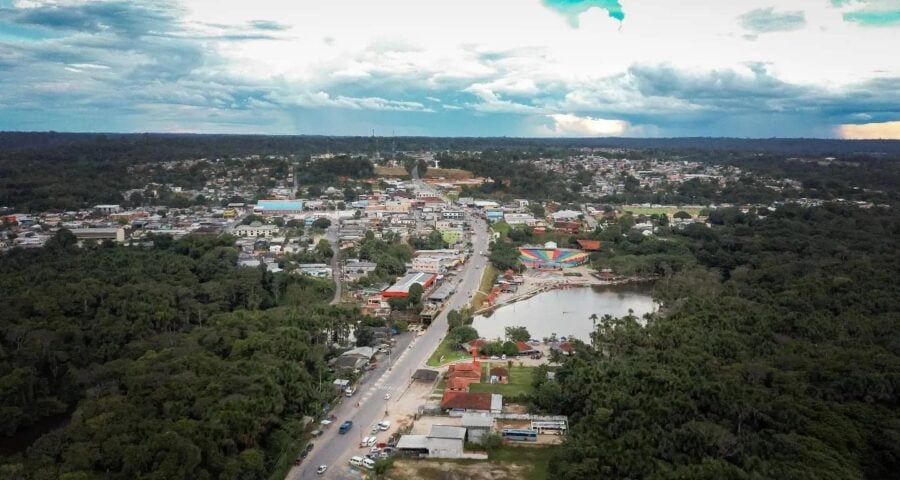 Imagem aérea de Rio Preto da Eva - Foto: Serviço Autônomo de Água e Esgoto-Rio Preto da Eva