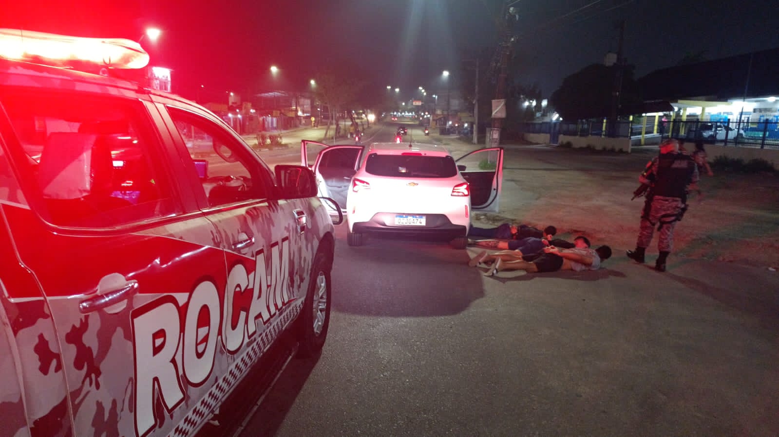 O assalto ocorreu por volta na noite desta segunda-feira (30) - Foto: Divulgação/Rocam