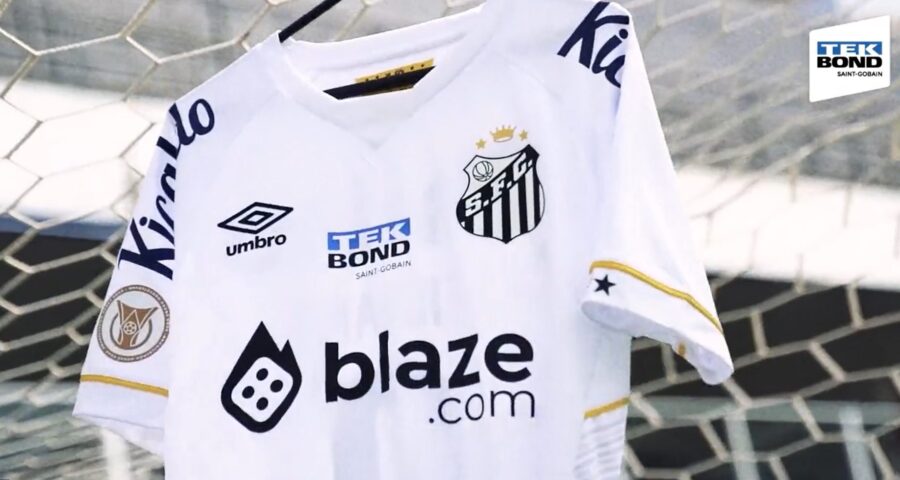 O Santos FC renova contrato com a Tekbond Saint-Gobain - Foto: Reprodução/ X @SantosFC