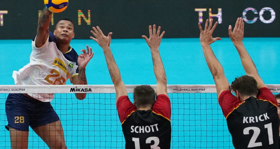 Seleção masculina de vôlei perde para a Alemanha por 3 sets a 1 no Maracanãzinho, na terça-feira (3) - Foto: Reprodução/ CBV