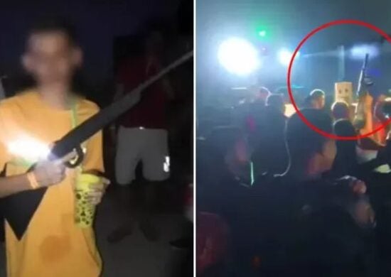 Escola é investigada após vídeo de aluno com simulacro em festa viralizar no AC