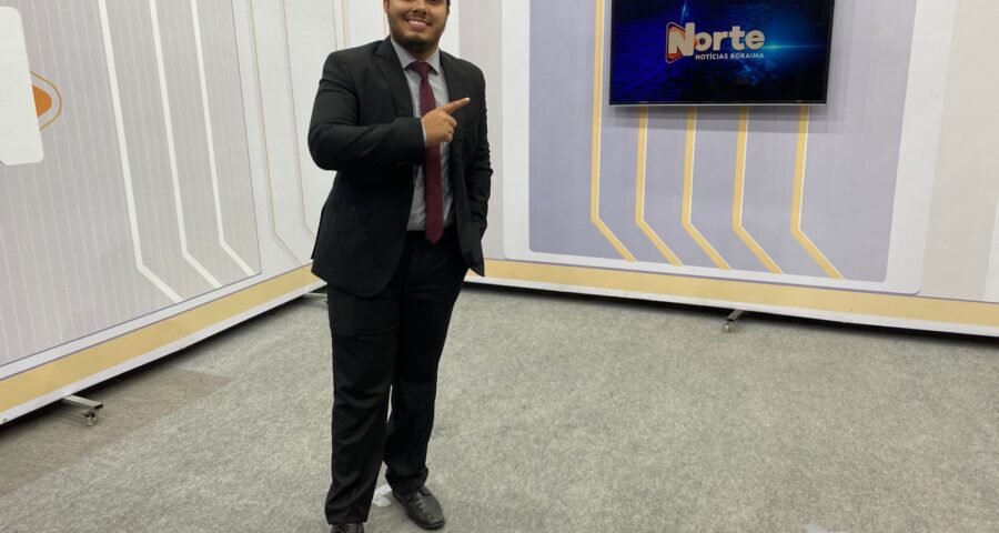 O jornal Norte Notícias é apresentado por Jhonatas Souza – Reprodução/TV Norte Boa Vista