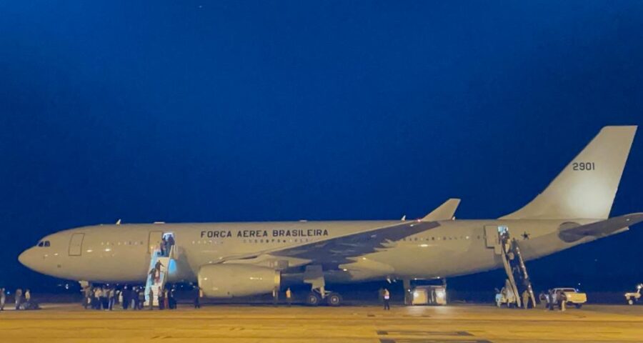 Aeronave KC-30, um airbus A330-200 na Base Aérea de Brasília - Foto: Equipe Portal Norte, em Brasília