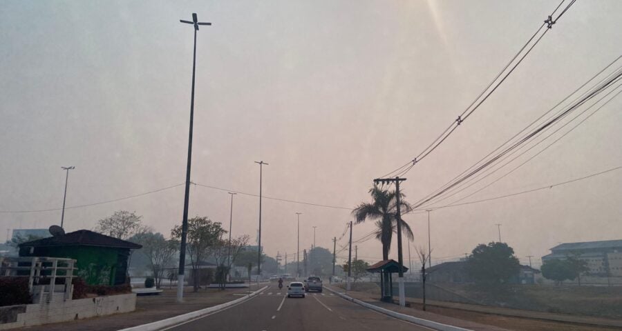 Fumaça em Manaus muda paisagem e prejudica qualidade do ar - Foto: Francisco Santos/Portal Norte