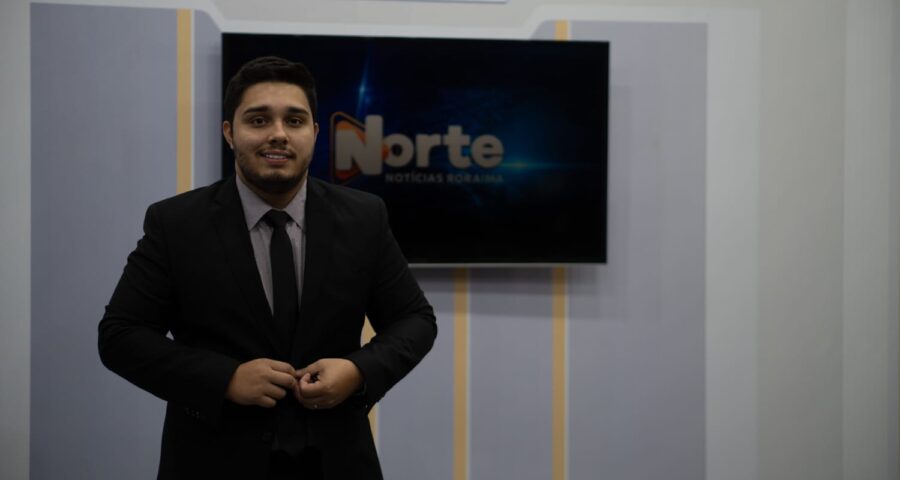 O jornal Norte Notícias é apresentado por Jhonatas Souza - Foto: Reprodução/TV Norte Boa Vista