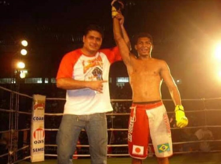 Lutador Primeira luta de MMA de Naldo Silva em 2008 - Foto: Arquivo Pessoal