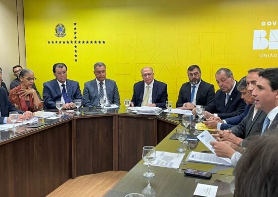 Reunião na Vice-Presidência da República, em Brasília, para discutir a crise hídrica no Amazonas - Foto: Equipe Norte, em Brasília