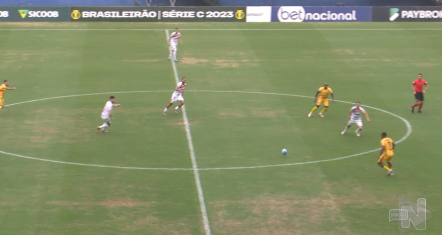 Amazonas FC empata em jogo contra o Brusque na Arena da Amazônia – Foto: Reprodução/TV Norte Amazonas