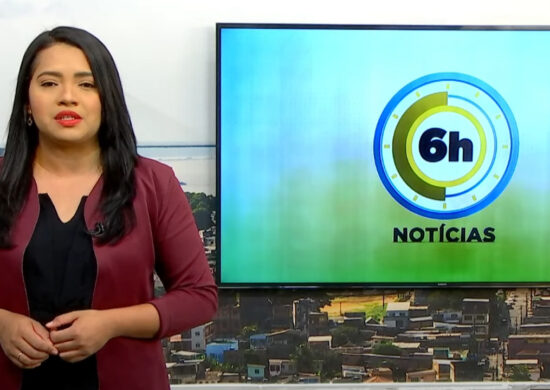 Jornal 6h Notícias foi apresentado por Luana Lima – Foto: Reprodução/TV Norte Amazonas