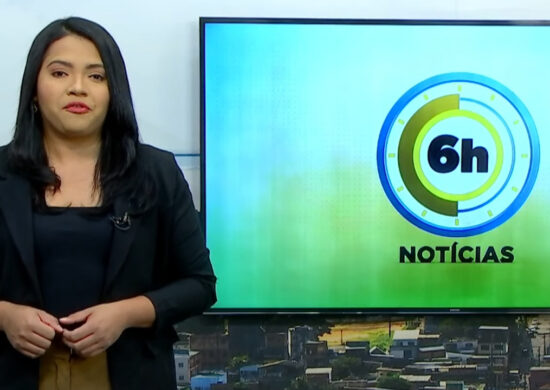 Jornal 6h Notícias foi apresentado por Luana Lima – Foto: Reprodução/TV Norte Amazonas