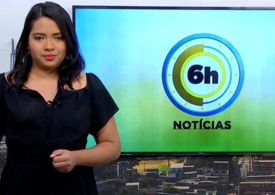 Jornal 6h Notícias foi apresentado por Luana Lima – Foto: Reprodução/TV Norte Amazonas