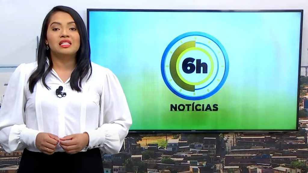 Jornal 6h Notícias foi apresentado por Luana Lima – Foto: Reprodução/TV Norte Amazonas