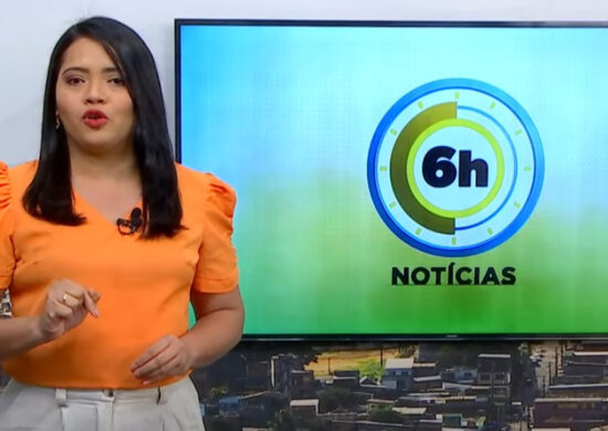 Jornal 6h Notícias foi apresentado por Luana Lima – Foto: Reprodução/TV Norte Amazonas