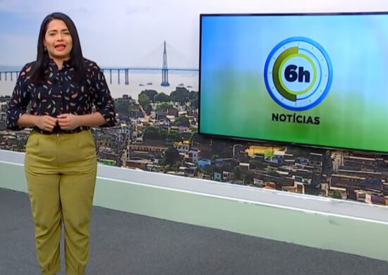 Jornal 6h Notícias foi apresentado por Luana Lima – Foto: Reprodução/TV Norte Amazonas