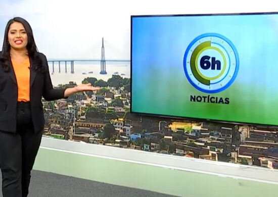 Jornal 6h Notícias foi apresentado por Luana Lima – Foto: Reprodução/TV Norte Amazonas