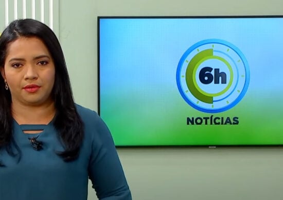 Jornal 6h Notícias foi apresentado por Luana Lima – Foto: Reprodução/TV Norte Amazonas