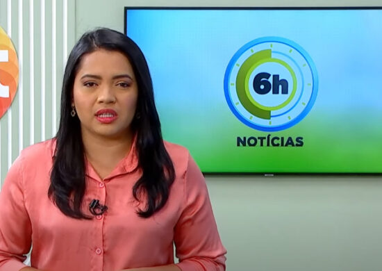 Jornal 6h Notícias foi apresentado por Luana Lima – Foto: Reprodução/TV Norte Amazonas