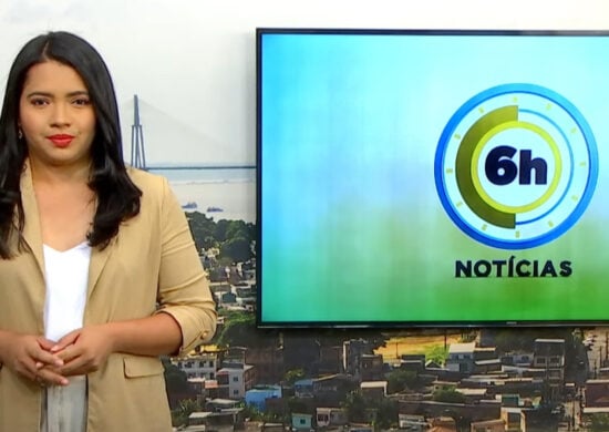 Jornal 6h Notícias foi apresentado por Luana Lima – Foto: Reprodução/TV Norte Amazonas