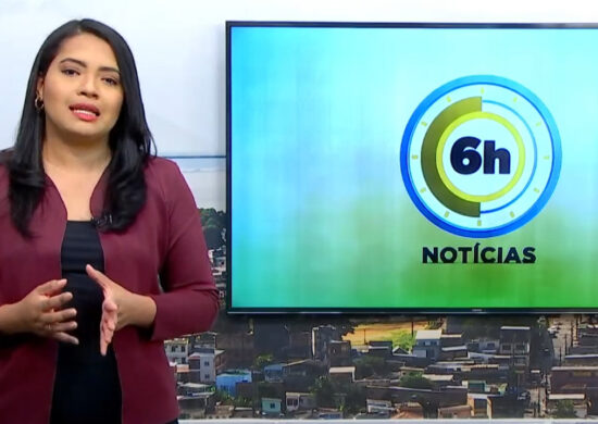 Jornal 6h Notícias foi apresentado por Luana Lima – Foto: Reprodução/TV Norte Amazonas