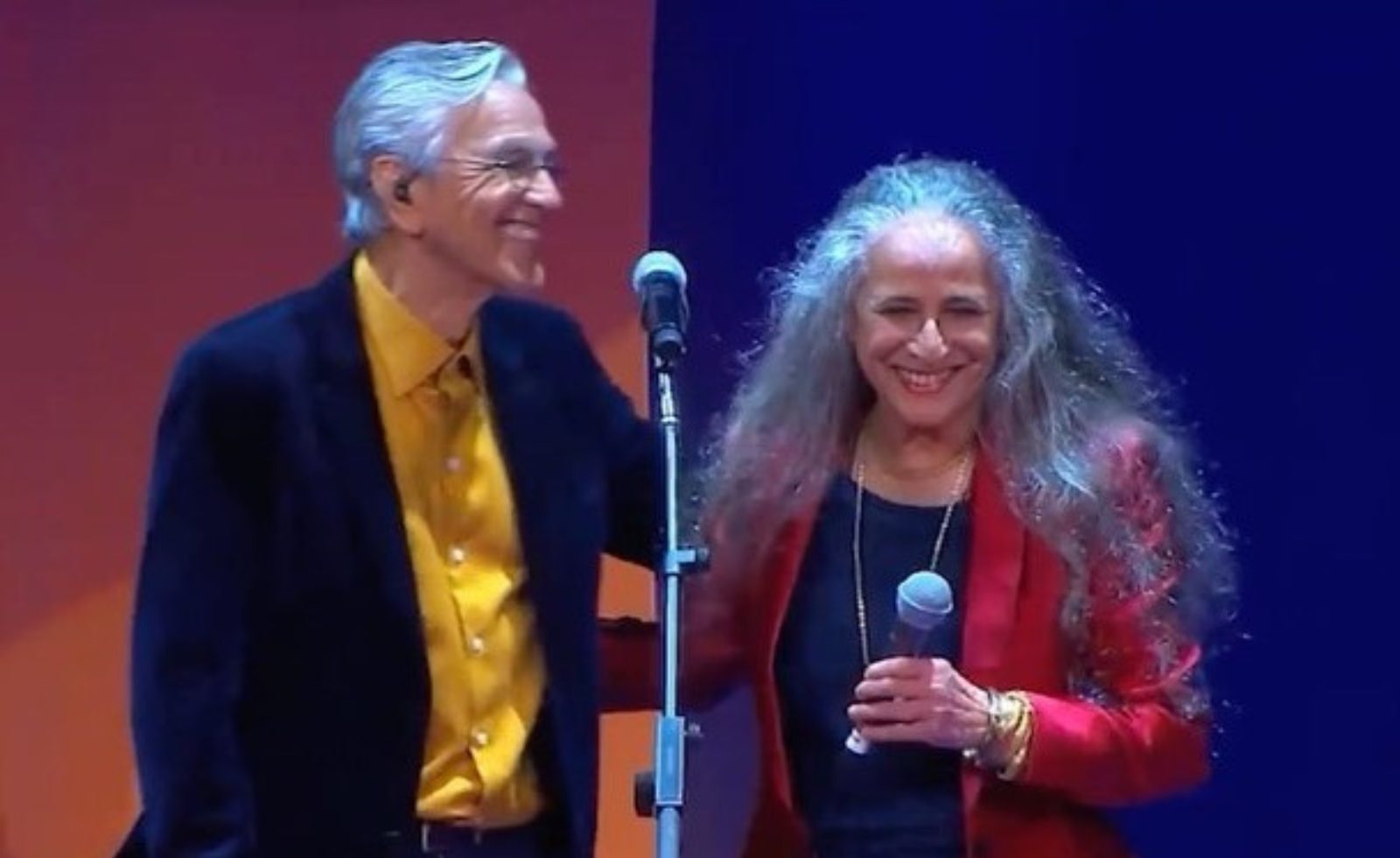 Caetano Veloso e Maria Bethânia no 29º Prêmio da Música Brasileira - Foto: Reprodução/Instagram @mariabethaniaoficial