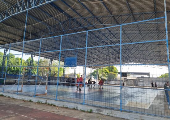 Um dos jogos do Campeonato Estadual de Basquete Sub-23 sediado na Escola Estadual General Penha Brasil - Foto: Arquivo pessoal