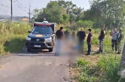 Dois corpos são encontrados amarrados na Avenida das Torres em Manaus – Foto: Reprodução/TV Norte Amazonas