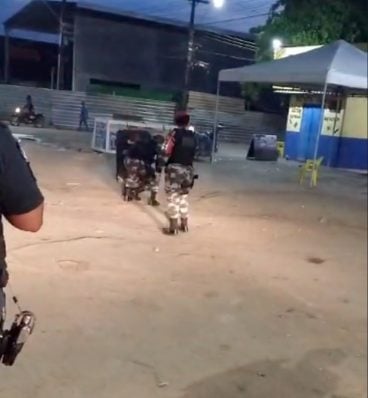 Polícia Militar foi acionada para desativar granada - Foto: Reprodução/WhatsApp