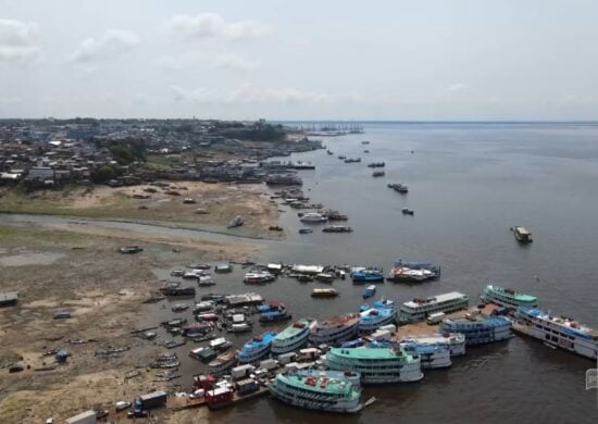 Estiagem afeta os tradicionais passeios de barcos no Amazonas – Foto: Reprodução/TV Norte Amazonas