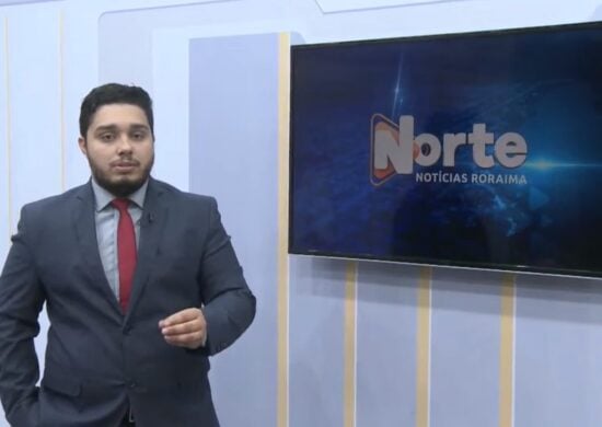 O jornal Norte Notícias é apresentado pelo Jhonatas Souza – Reprodução/TV Norte Boa Vista