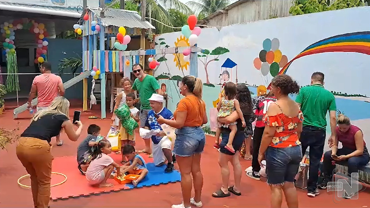 Grupo Bringel doa brinquedos e cestas de alimentos para a Casa Esperança no AM – Foto: Reprodução/TV Norte Amazonas