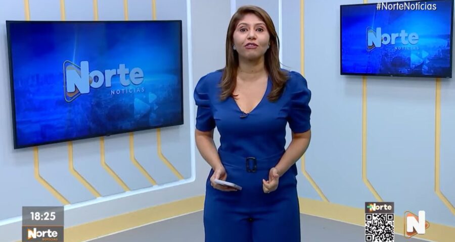 O Norte Notícias é apresentado por Mariana Rocha – Foto: Reprodução/TV Norte Amazonas