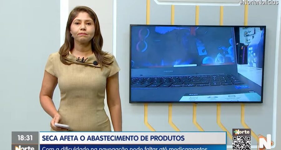 O Norte Notícias é apresentado por Mariana Rocha – Foto: Reprodução/TV Norte Amazonas