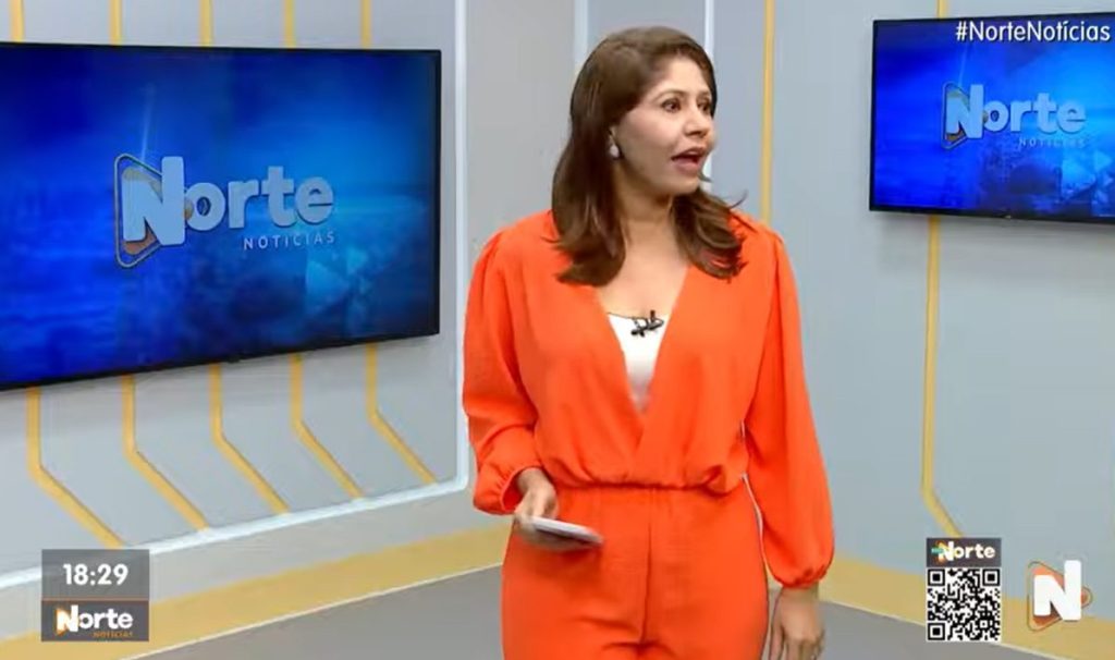 O Norte Notícias é apresentado por Mariana Rocha – Foto: Reprodução/TV Norte Amazonas