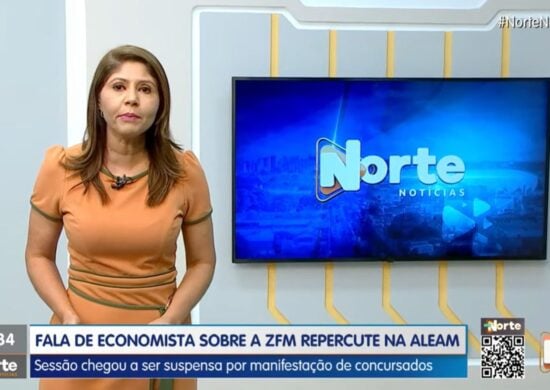 O Norte Notícias é apresentado por Mariana Rocha – Foto: Reprodução/TV Norte Amazonas